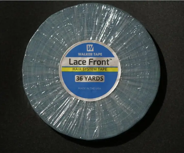 Free shipping 1 pcs Lace front support tape for skin weft/ pu weft/toupees /wig double tape hair tape 3/4*36 yard
