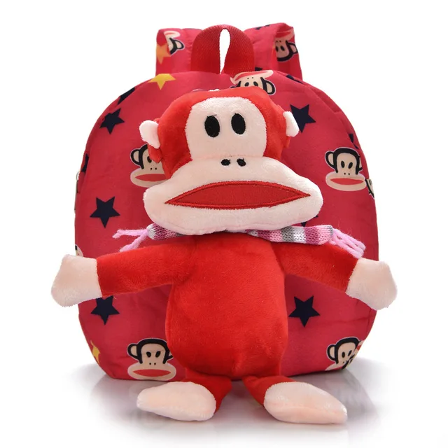 Buy 4 colors removable monkey bags kids cartoon bag