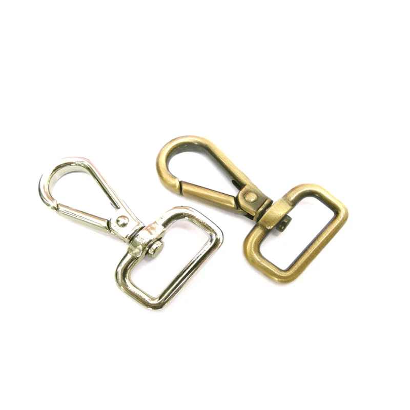 50pcs 25mm ZINC alloy push gate hook Swivel hook For Bag, Purse Strap