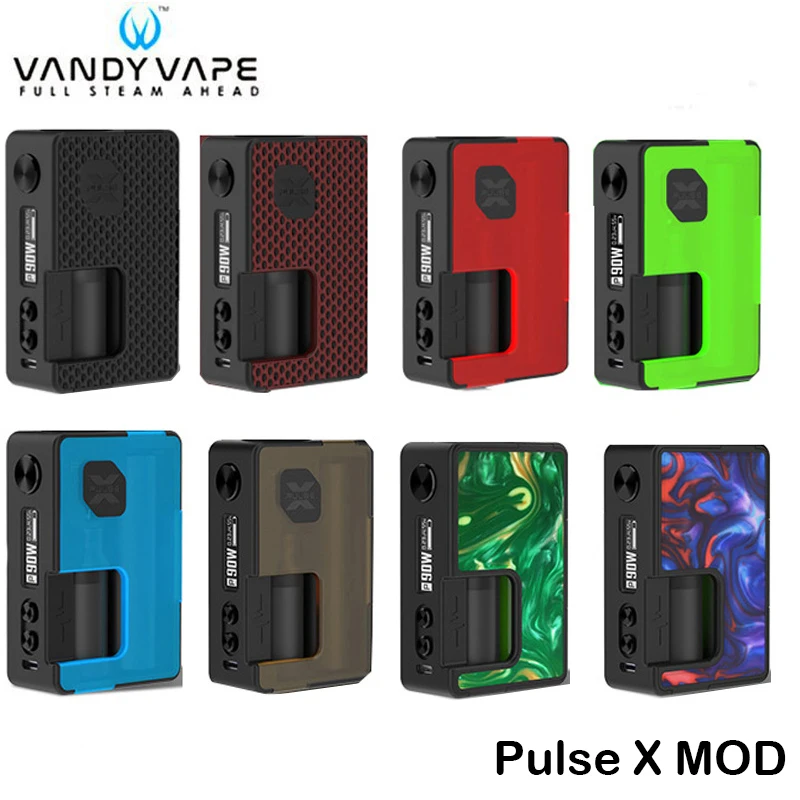 

Original Vandy Vape Pulse X BF Mod 90W Standard Version Box Mod Vape With 8ml Squonk Bottle Electronic Cigarette Box Kit