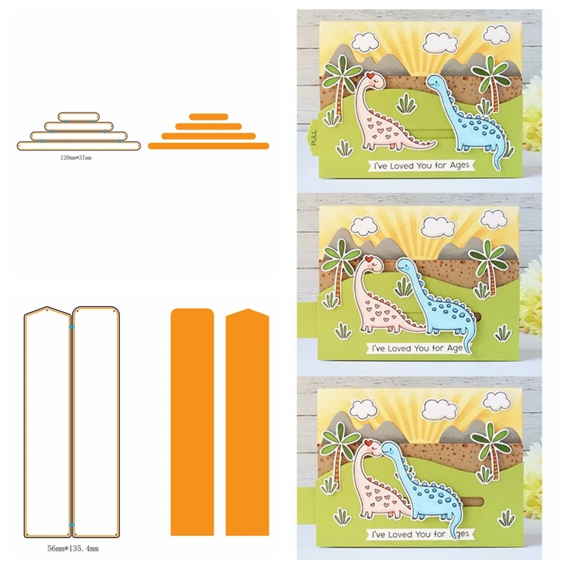 

Spin Slide Channels or Pull Tabs Metal Cutting Die Silver Stencil For Scrapbooking Template Paper Cards Handcrafts New Embossing
