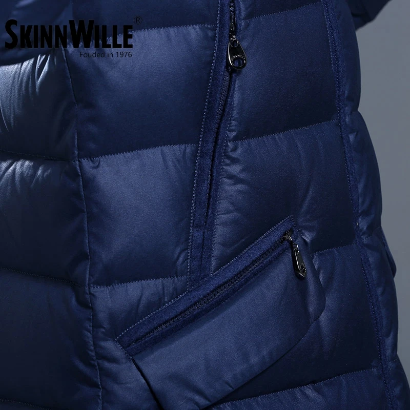 SKINNWILLE 2017куртки пуховика длинная Зимняя курткаьто Новая Коллекция пуховик