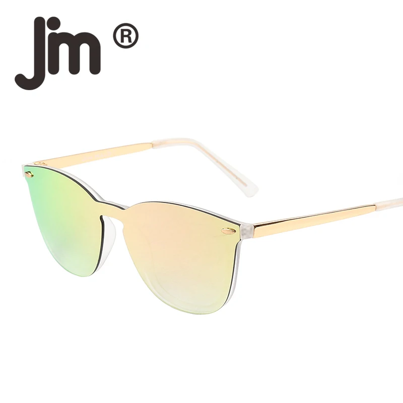 JM 10PCS/LOT Wholesale Vintage Rimless Square One Piece Mirrored