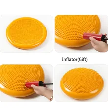 

Yoga Pad Fitness Balanced Seat Cushion Yoga Balanced Ball Inflatable Cushion Thick Protection Balance Trainer Weight Loss Tool
