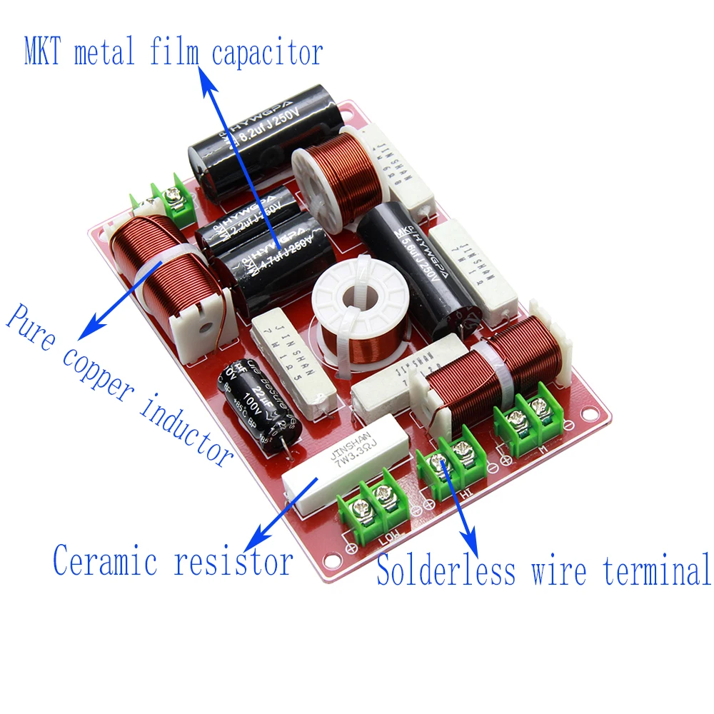 Tenghong 3 Way домашний аудио кроссовер 200W 4/8Ohm ВЧ Средний бас Динамик кроссовер Универсальный Динамик фильтр делитель частоты "сделай сам"