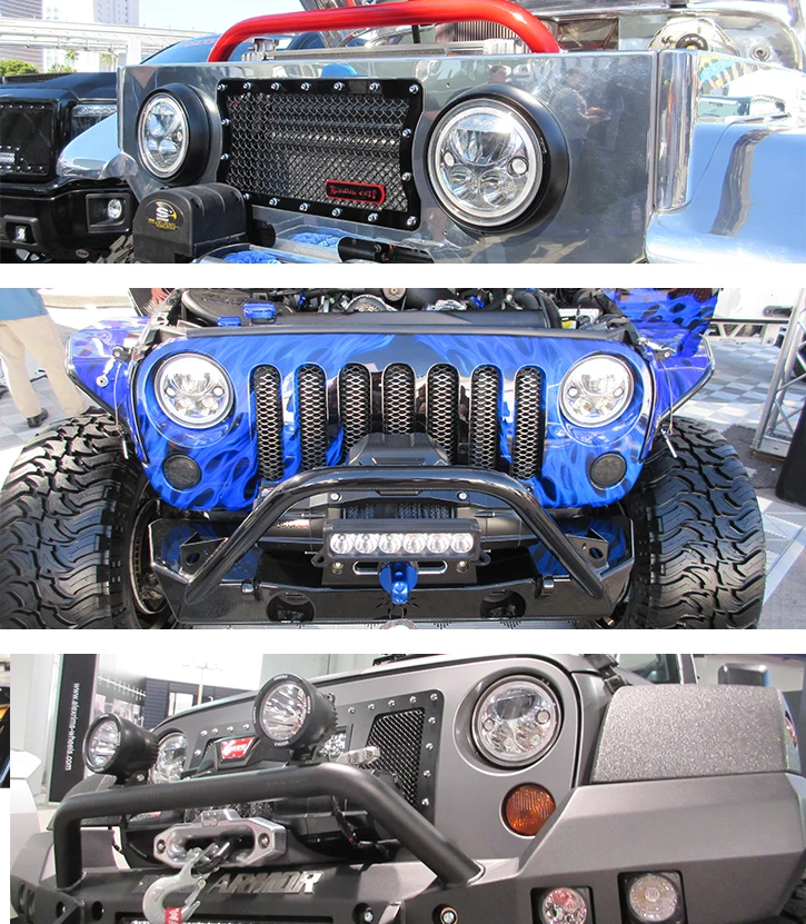 Marloo 2 X Lighting Emarked " Vortex светодиодный налобный фонарь с Halo Ring Для 07-15 Jeep Wrangler JK& JK Unlimited фар