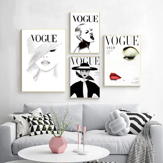 Nordic Poster Modern Fashion Vogue Canvas Art Wall Portrait Home Nordic Poster Modern Fashion Vogue Canvas Art Wall Portrait Home Decor