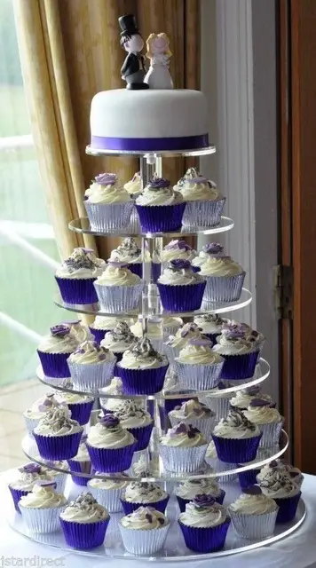 elegant 6 tiers acrylic