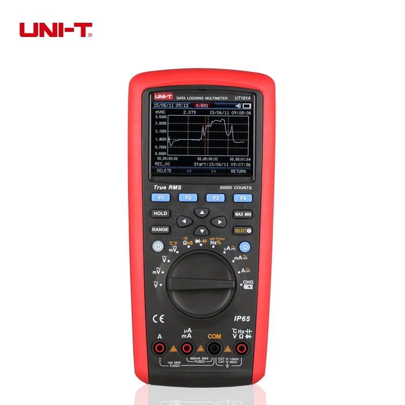 

UNI-T UT181A True RMS Datalogging Multimeters Dual Temperature Measurement DMM Cap Temp Meter