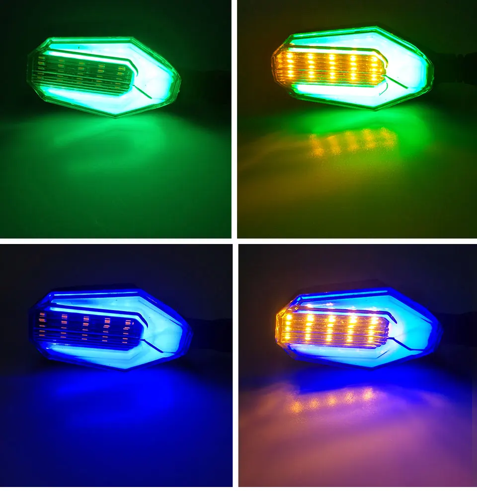 2pcs 12V LED Motorcycle Turn Signal Lights Colorful Flashing Motorbike Indicator Blinker Moto Tail Lights Signal Lamp For Harley (9)