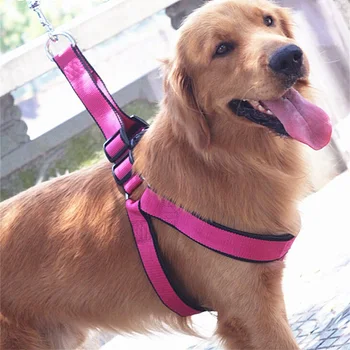 

Dog Harness Leash Set Nylon with Foam Adjustable small Dog Harness Soft Walk Vest Large Dogs Flanger Pet Lead for Daily Training