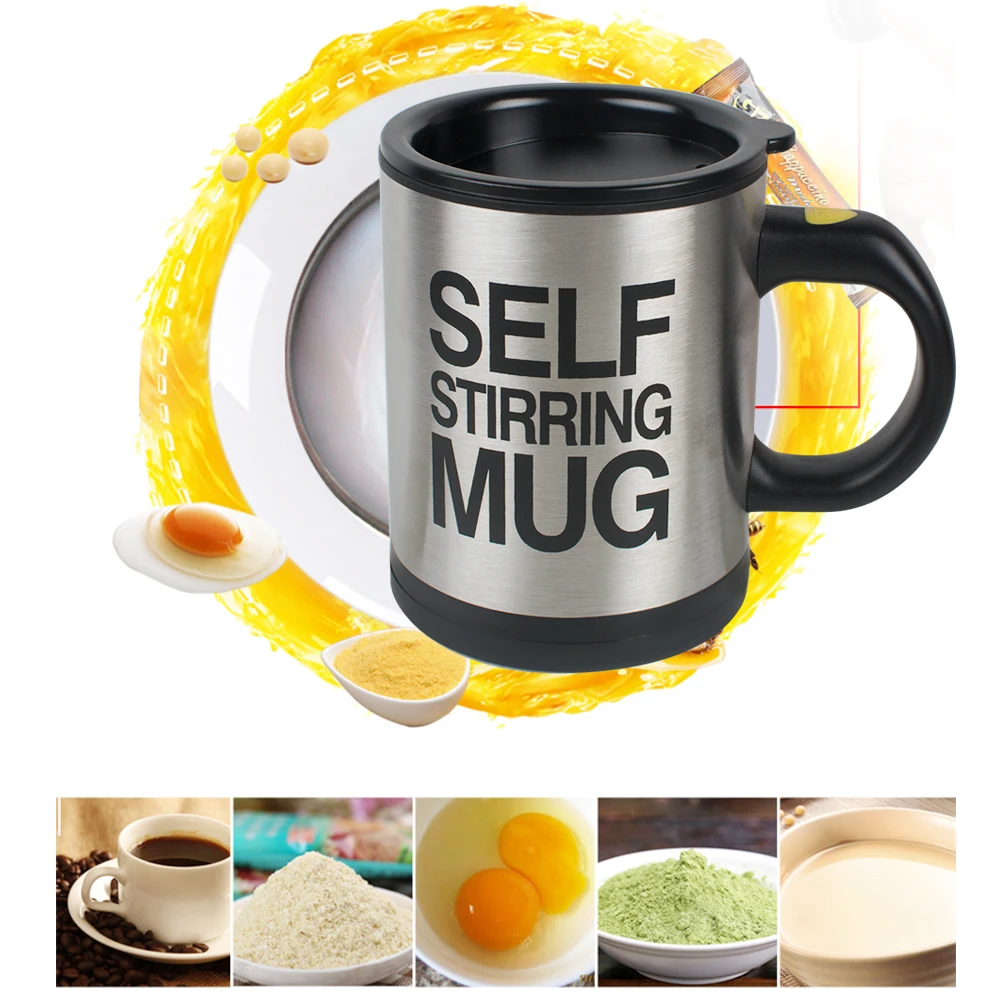 

350ml Automatic Self Stirring Mug Coffee Milk Mixing Mug Stainless Steel Thermal Cup Electric Lazy Double Insulated Smart Cup-