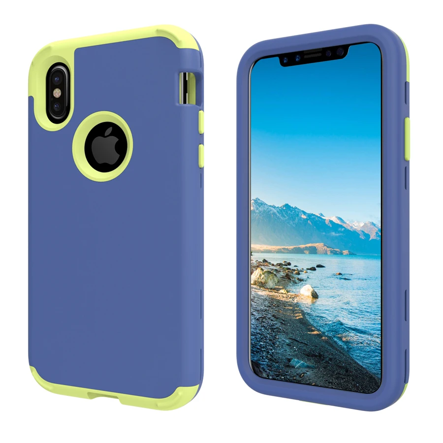 

For iphone X Armor case , Silicone Slim Fit Shock Absorption Drop Protect Defender Cover for For iphone X 7 7plus 6 6S 6Splus