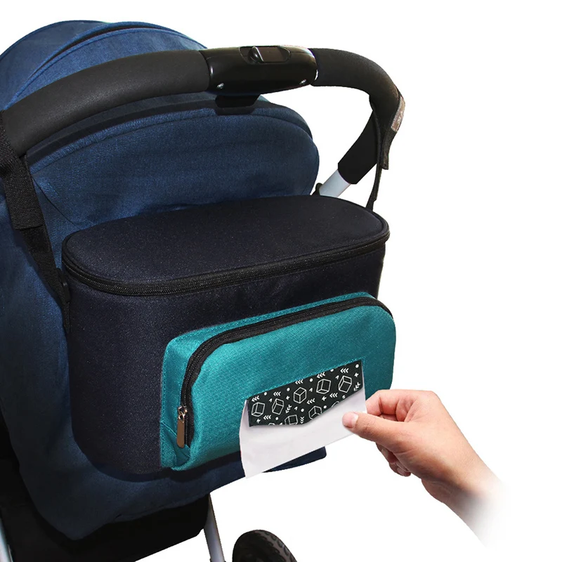 Сумка для детских подгузников для коляски, органайзер, водонепроницаемая сумка для смены подгузников, коляска, тележка, термоизолированная сумка для бутылочек, рюкзак для мамы