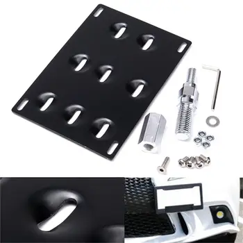 

Front Bumper Tow Ho License Plate Mounting Bracket Holder For Nissan /Infiniti