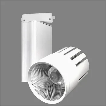 

High Power 35W COB LED Track Light 2 wires 1 phase 100lm/W 30W LED Rail Spot Light AC110V 220V LED ceiling Lamp Free Shipping