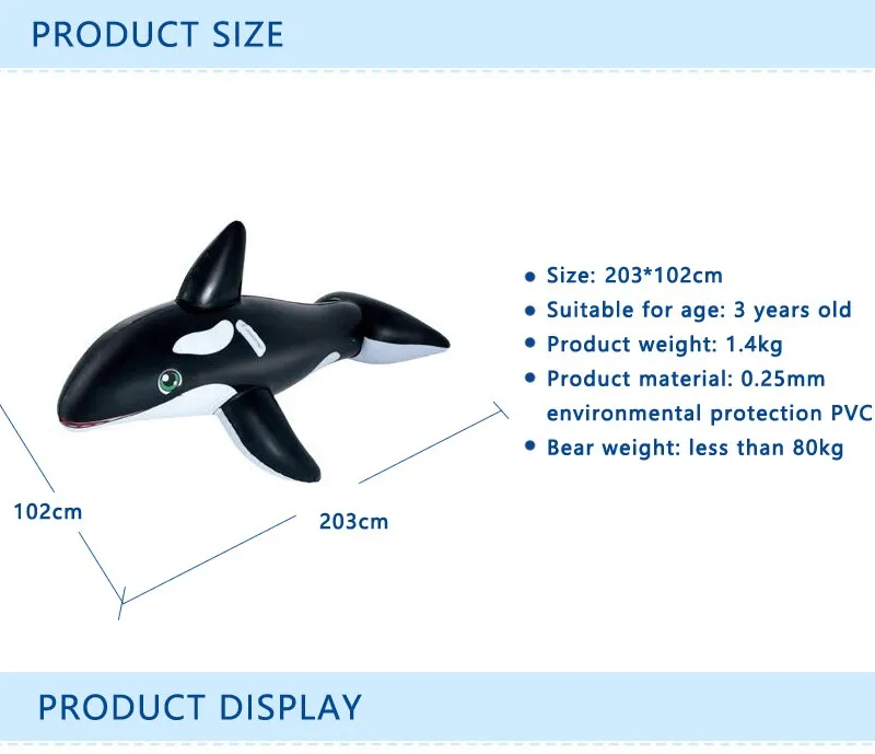 102*203 см детские надувные КИТ бассейн поплавки буй одежда заплыва надувной матрас плавающий Игрушечный остров воды лодка понтон лето весело