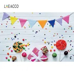 Laeacco леденцы конфеты Флаг подарок серый деревянная доска день рождения Фото фоны фон для фотосъемки студия