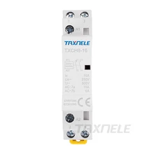 Din Rail AC контактор для дома Американская классификация проводов 2р 16A 25A 220 V/230 V 50/60HZ 2NO 2NC 1NO1NC для домашние тапочки отеля ресторана