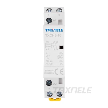 

Din Rail Household Ac Contactor 2P 16A 25A 220V/230V 50/60HZ 2NO 2NC 1NO1NC for Household Home Hotel Resturant