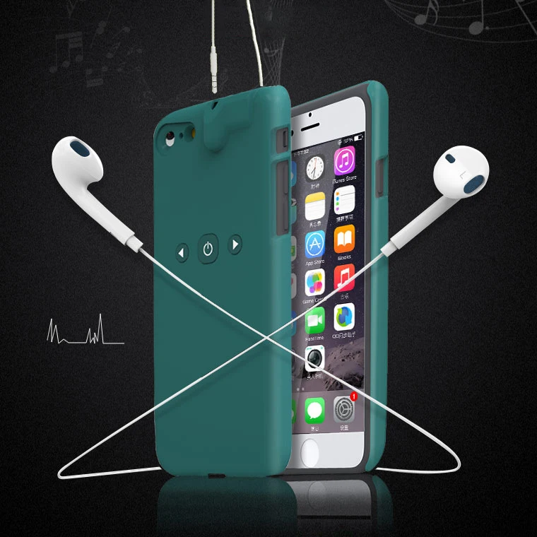 

Smart Bluetooth Mobile Phone Case for iphone 7 8 Plus 3.5mm Audio Port Matte Surface Half Coverage Case for iphone