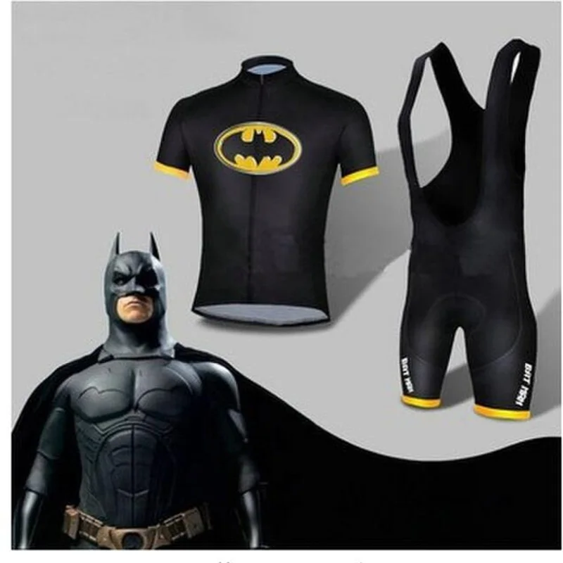 

HOT sale Bat-Man Cycling clothing Batman Bicycle Short Jersey Quick Dry Cycling Clothing Breathable Bike Riding Wear xs-4X