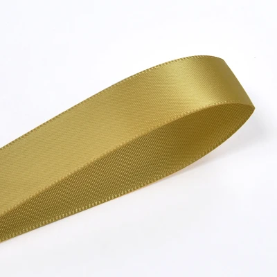 YAMA 100 ярдов односторонняя атласная Золотая лента 6 9 13 16 19 22 мм желтая ткань для вечерние украшения свадьбы подарочные ленты ручной работы - Цвет: dijon 687