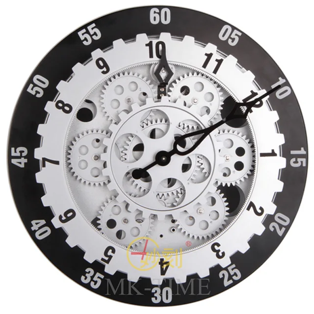 Wonderful carved hollow ring gear mechanical clock gear wall clock ... Wonderful carved hollow ring gear mechanical clock gear wall clock ...