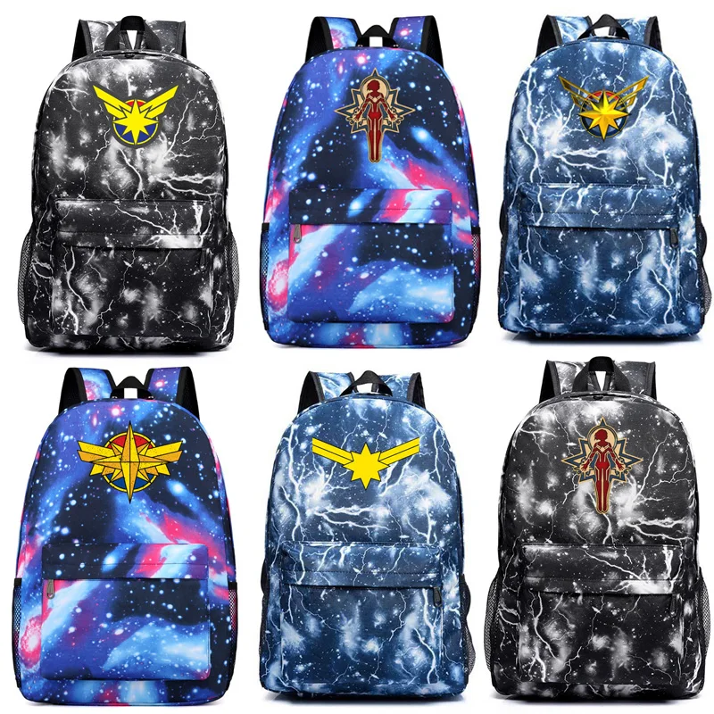 

Captain Marvel bagpack backpack men america 2019 male School Bag student bag back pack student Teenagers Schoolbags Canvas man