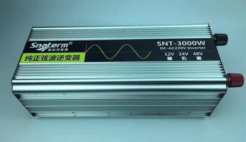 Инвертор 2500W Чистая Синусоидальная волна инвертор с зарядным ЖК дисплеем 12 V/24