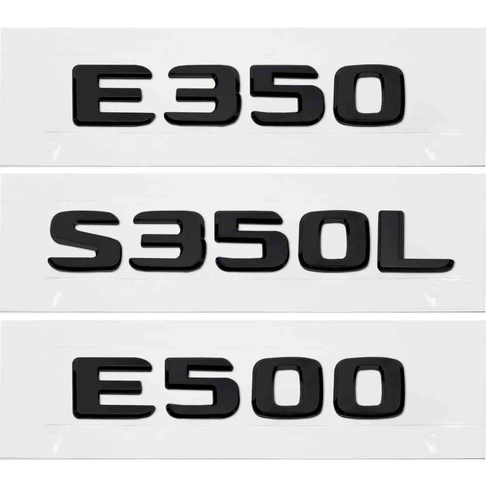 ABS Матовый Черный E350 E350L E500 Автомобильный багажник задний значок эмблема наклейка