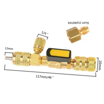 

R410A R22 Dual Size SAE Port HVAC Valve Core Removal Installer Tool(No Gas Loss)