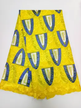 

2017 African Dry Lace Fabrics High Quality Cotton Lace Fabric Swiss Voile With Stone Swiss Voile Lace In Switzerland yellow 5yds