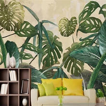 Beibehang фотообои обои ретро тропический лес palm банановых листьев гостиная ТВ Настенные обои для стен 3 d