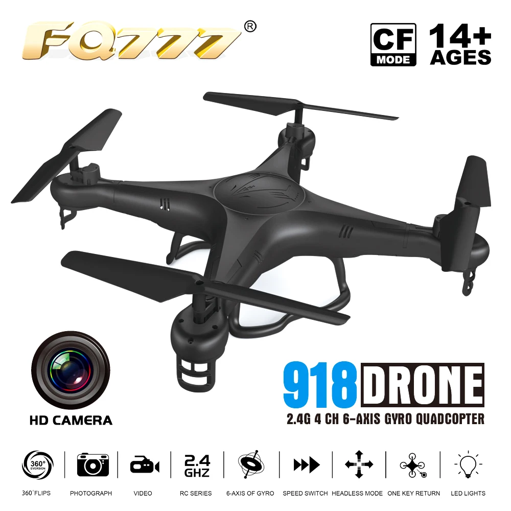 

FQ777-918C Anti-fall Aerial Photography Quadrocopter UAV Model RC Airplane Toy Big Size 31cm*31cm*10cm Quadrocopter