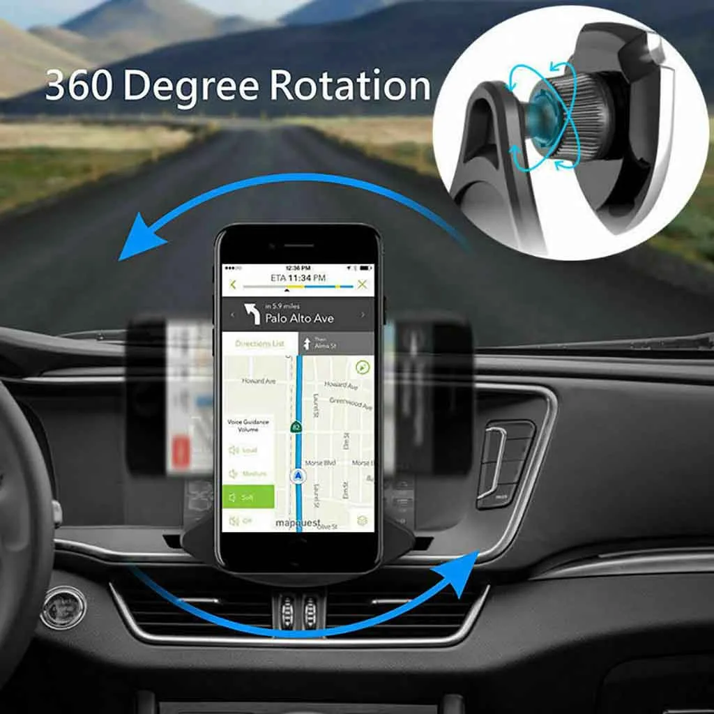 360 ° поворотный, слот для CD дисков Автомобильный держатель с магнитной защелкой и опцией подставки для Аксессуары для мобильных телефонов# LR3