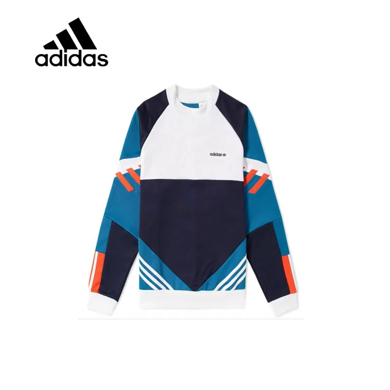 

Original New Arrival Official Adidas Men's Breathable Pullover O-Neck Leisure Comfortable Sportswear Good Quality CE4851
