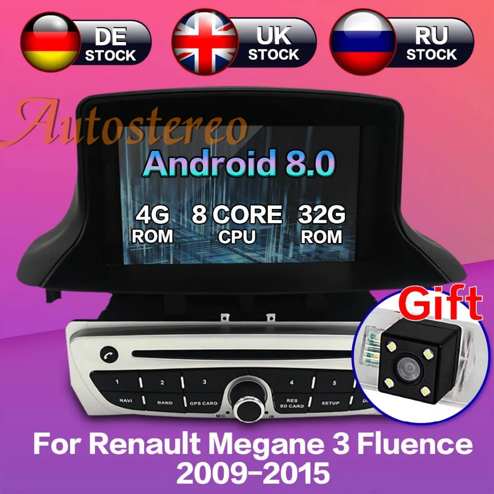 

Octa core CPU Android8 Car DVD CD Player for Renault Megane 3 Fluence 2009-2015 GPS navigation Satnav unit tape recorder auto