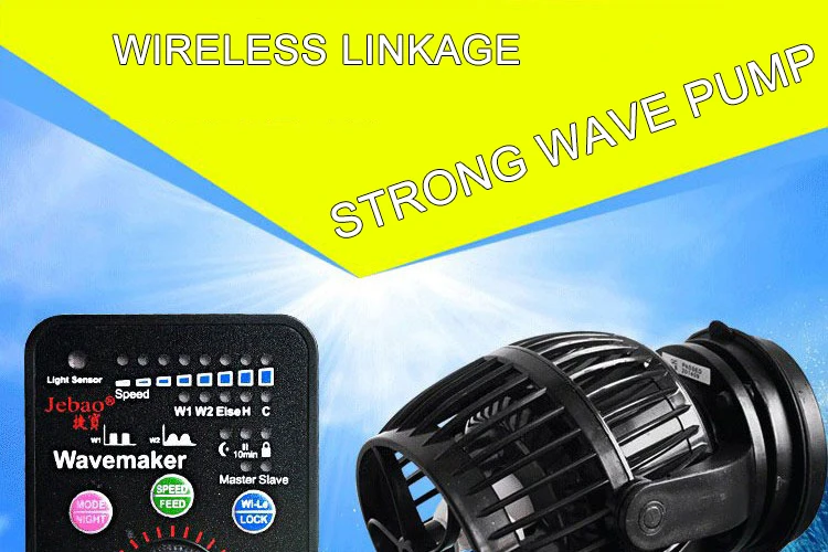 Jebao Jecod 110~ 240v RW-4 RW-8 RW-15 RW-20 аквариум Wave Maker пропеллер насос подачи Беспроводной Управление