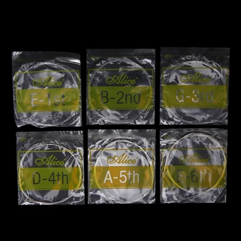 

Classical Guitar Strings Set 6-string Classic Guitar Clear Nylon Alice A108