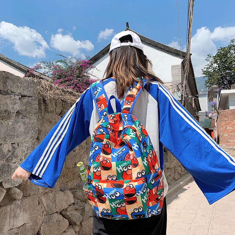 IVYYE распродажа Новые кунжута рюкзаки в уличном стиле Рюкзаки Мультфильм рюкзак повседневные студенческие сумки туристический рюкзак унисекс