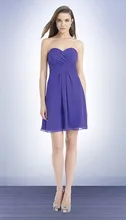 New Year Short Mini Vestido Madrinha Off The Shoulder Sweetheart Chiffon Bridesmaid Dress Above Knee Pleat