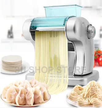 Electric Noodle Press Machine Spaghetti Pasta Maker Commercial Stainless Steel Dough Cutter Dumplings Roller Noodles Hanger