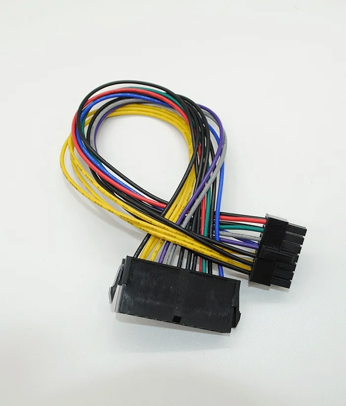 ПК ATX 24Pin гнездо к 12Pin Мужской кабель питания 18AWG провод для Lenovo Q77 B75 A75 Q75 H81
