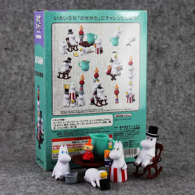 Moomin рисунок долина мини пластиковые фигурки Набор Snufkin игрушка маленькая моя