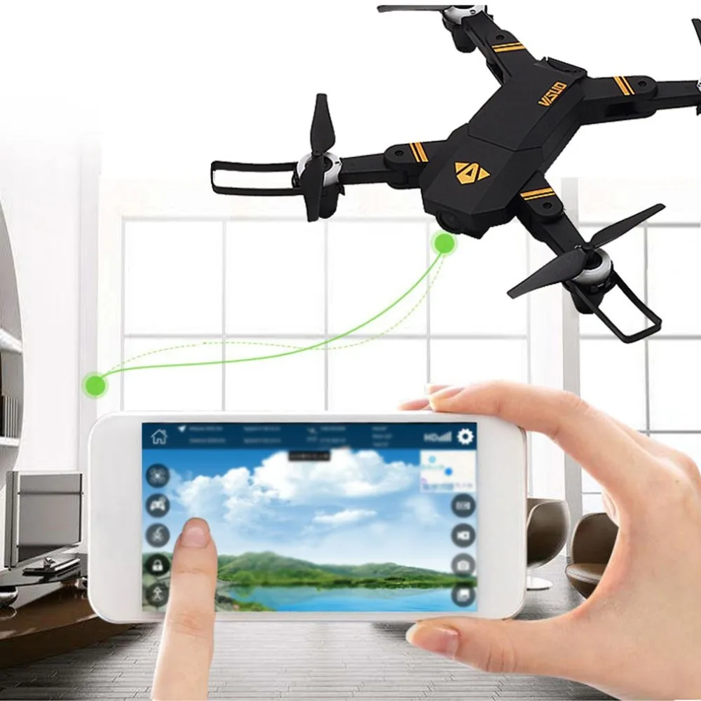 

VISUO XS809 2.4G Mini Foldable FPV Selfie Drone RC Quadcopter with 720P Wide Angle Camera Altitude Hold Headless Mode