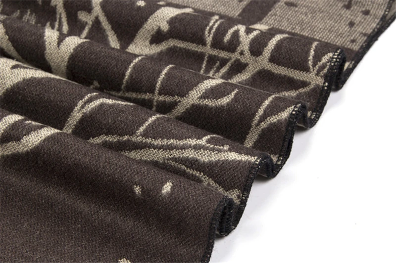 men wearing scarves 180x30cm Christmas Tree Branch Jacquard Male Scarf Winter Modal Brushed Men Wrap Shawls Man Warm Cashmere Scarves As Gift YG326 mens blanket scarf