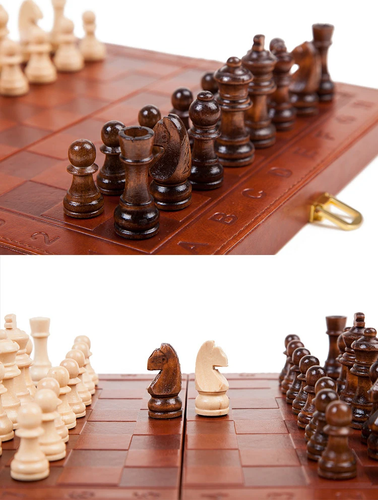 Top Quality Folding 2In1 Chess & Damas