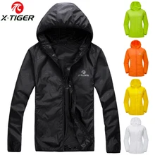 X-TIGER Windproof Reflective Cycling Jersey MTB Bike Bicycle Windcoat Super Light Sunscreen Hiking Jacket Cycling Sports Clothes