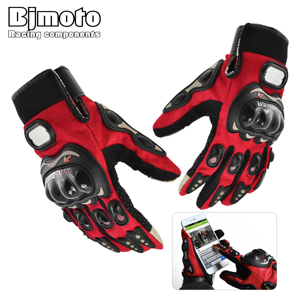 PRO BIKER Cool Motorcycle Gloves Moto Racing Gloves Knight Touch Screen Ride Bike Driving BMX ATV MTB Bicycle Cycling Motorbike